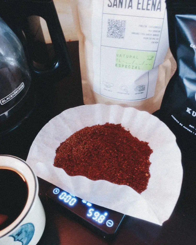 Medidas para preparar cafe en cafetera